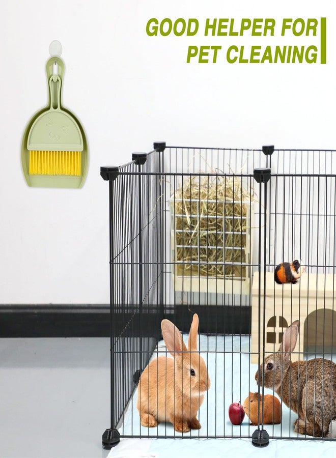 RYPET Pet Cage Cleaning Tool-Small Broom and Dustpan Set, Mini Dustpan and Whisk Brush Set for Guinea Pig Chinchilla Hamster Ferret Hedgehog Rabbit Reptile, Cage Cleaner for Small Animal Waste Green - Image 4